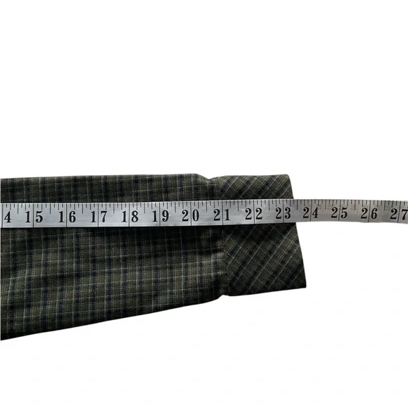 Badgley Mischka Plaid Button-Up Shirt, size S - Picture 8 of 8